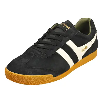 (8) Gola Harrier Mens Classic Trainers in Black White