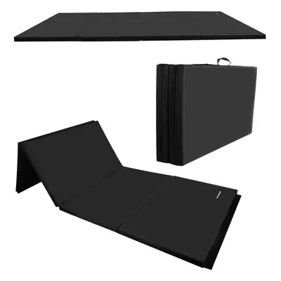 BalanceFrom All Purpose 4'x6'x2" Extra Thick Gymnastics Exercise Mats, Black