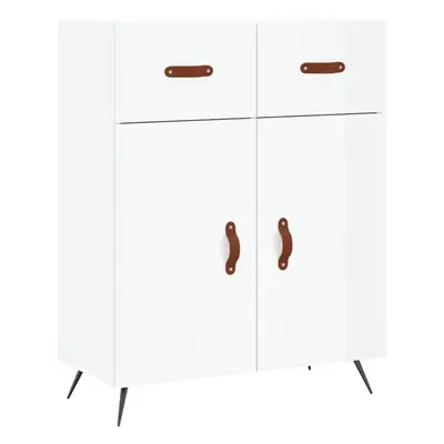 (high gloss white) vidaXL Sideboard Storage Cabinet Side Cabinet Cupboard White Engineered Wood