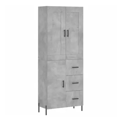 (concrete grey, door drawers) vidaXL Highboard Sideboard Tall Storage Cabinet Side Cabinet Engin