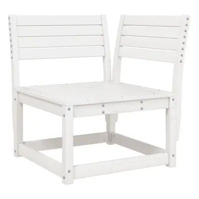 vidaXL Garden Sofa Corner Balcony Outdoor Sofa Chair White Solid Wood Pine