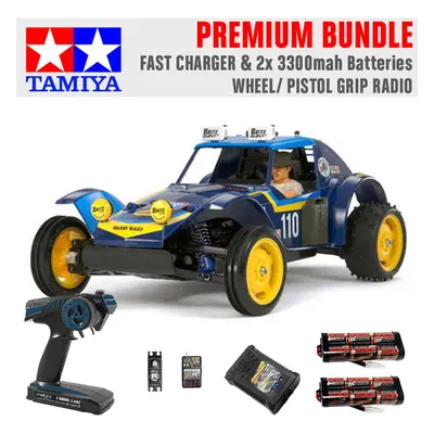 TAMIYA RC Holiday Buggy DT-02 1:10 Premium Wheel Radio Bundle