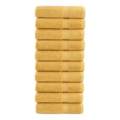 (gold, x cm/ pcs) vidaXL Premium Sauna Towels Guest Bath Towel pcs Gold 600gsm 100% Cotton