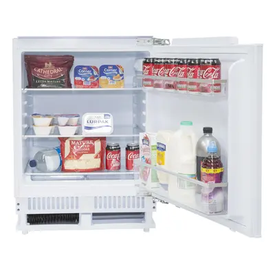 SIA 136L Built In White Integrated Under Counter Fridge With Auto Defrost - RFU101