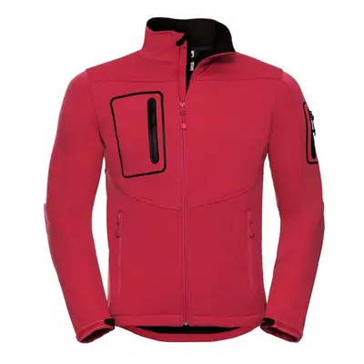 (XL, Classic Red) Russell Mens Sports Soft Shell Jacket