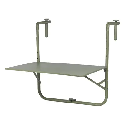 (Light Green) Large Folding Balcony Tray Rack Holder Table