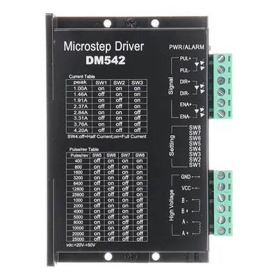 DSP Digital DM542 Stepper Motor Driver 4.2A DC9-42V For Nema 17/23/34 Stepper Motor CNC Engravin