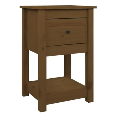 (Honey brown, x Bedside cabinet) vidaXL 1/2x Solid Wood Pine Bedside Cabinet Nightstand End Tabl