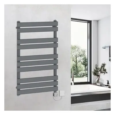 (1000x600mm, Sand Grey) WarmeHaus Thermostatic Heated Towel Rail Prefilled Electric Heated Towel