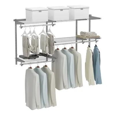 Custom Closet Organizer Kit System Wall Mounted Adjustable Closet