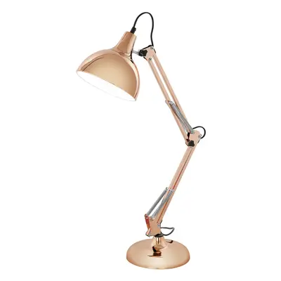 Table Desk Lamp Colour Copper Adjustable In Line Switch Bulb E27 1x40W