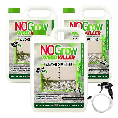 (15L) NoGrow 5L Acetic Acid Weed Killer