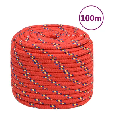 (red, mm/ m) Marine Rope Dock Coil Boat Line Polypropylene Rope Multi Sizes Multi Colours