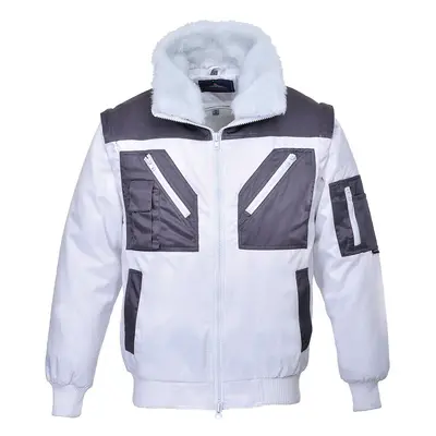 (White, 4XL) Portwest Pilot Jacket 2-Tone