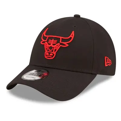 New Era Mens 9Forty Neon Outline Cap ~ Chicago Bulls Black