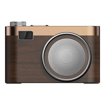 S48 MAh Digital Display Retro Small Camera Shape Bluetooth Speaker High Power HIFI Sound Quality