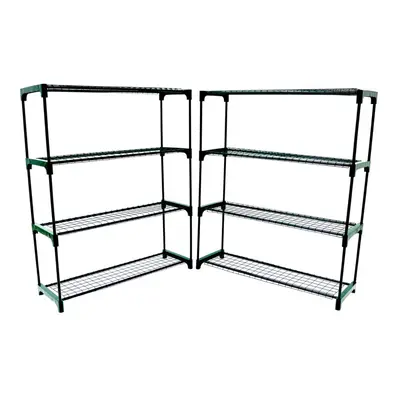 Oypla Flower Staging Display Greenhouse Racking Shelving Double Pack