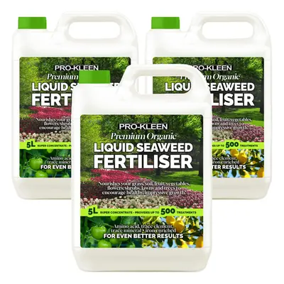 (3) Pro-Kleen 5L Organic Seaweed Fertiliser