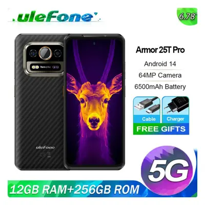 Ulefone Armor 25T Pro 256GB 5G Thermal Imaging Rugged Phone Android NFC Global