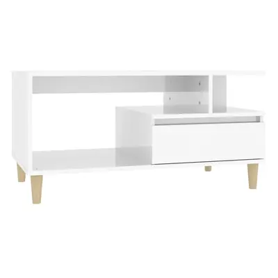 (High gloss white) vidaXL Coffee Table Engineered Wood Couch Centre Accent Table Multi Colours