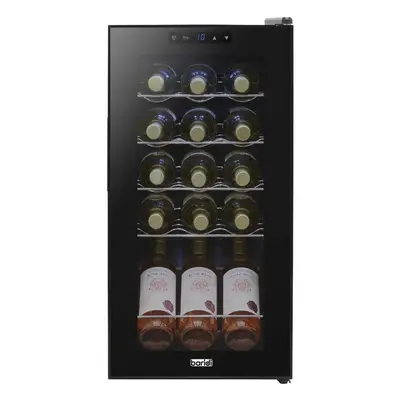 Baridi Bottle Wine Cooler Fridge with Touch Screen Controls & LED Light, Low Energy A