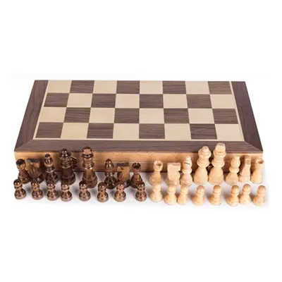 Portable Wooden Magnetics Chessboard Folding Board Chess Game International Set For Party Family