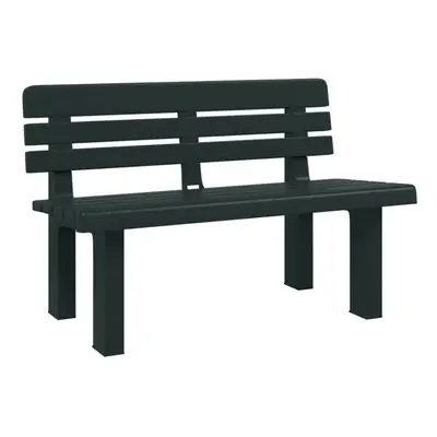 vidaXL Garden Bench Outdoor Bench Seat Patio Park Bench Green Polypropylene