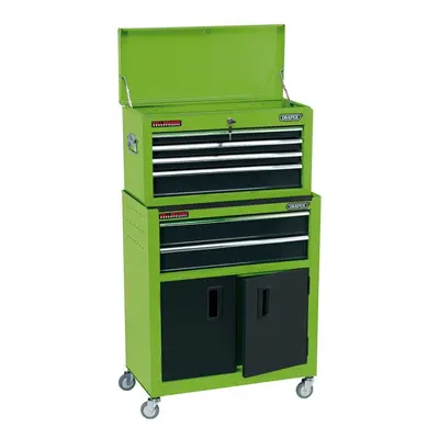 Combined Roller Cabinet and Tool Chest, Drawer, 24"", Green