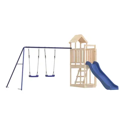 (solid pinewood) vidaXL Outdoor Playset Wooden Playground Set Swing Set Impregnated Wood Pine