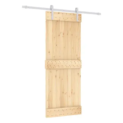 vidaXL Sliding Door Barn Door with Hardware Set Interior Door Solid Wood Pine