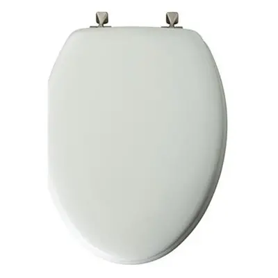 Bemis 144BN White Elongated Wood Toilet Seat