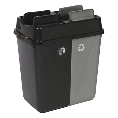 (100L Black/Grey) 40L/60L/100L Duo Kitchen Bin Waste Base Connectors