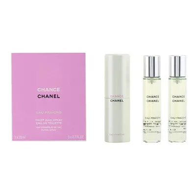 Women's Perfume Set Chance Eau Fraiche Chanel (3 pcs)