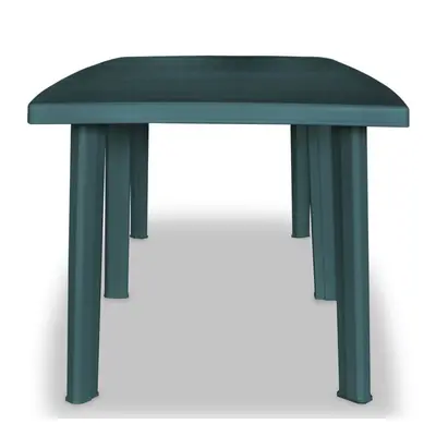 vidaXL Garden Table 210x96x72 cm Plastic Green Outdoor Camping Table Furniture