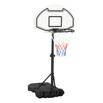 HOMCOM Basketball Stand and 94-123cm Height Adjustable Hoo For Pool Side