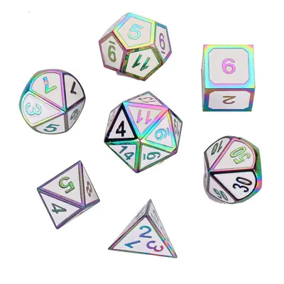 () Pcs Alloy Polyhedral Dices Set Role Playing Game Accessory For Dungeons Dragons