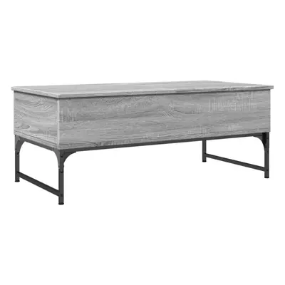 vidaXL Coffee Table End Table Sofa Table Grey Sonoma Engineered Wood and Metal