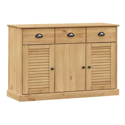 (brown) vidaXL Sideboard Storage Cabinet Cupboard with Drawers VIGO Solid Wood Pine