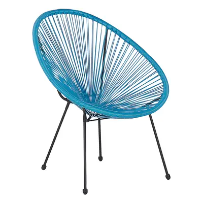 Garden Chair ACAPULCO II PE Rattan Blue