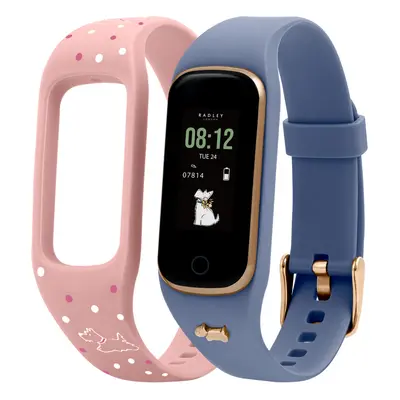 Radley Ladies Series Blue and Pink Silicone Strap Smart Watch Set