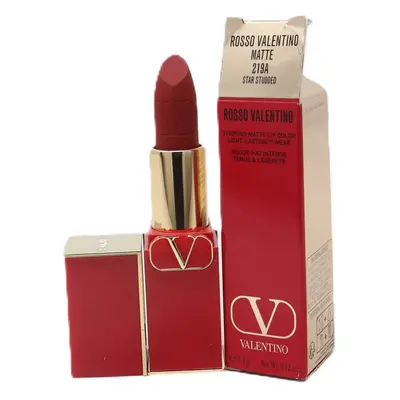 (219A Star Studded (Matte)) Valentino Rosso Valentino Satin Lip Colour 0.12oz/3.4g New With Box