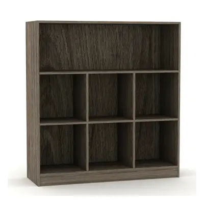 (Oak, Wide) Wooden Bookcases | Tall or Wide Storage Rack Units