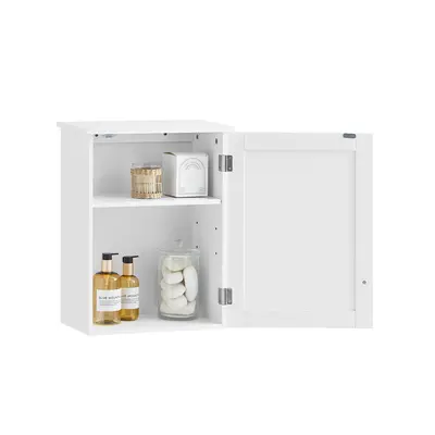 SoBuyÂ® BZR19-W, Wall Mounted Single Door Bathroom Cabinet