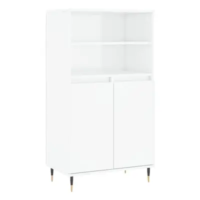 (high gloss white) vidaXL Highboard Sideboard Tall Storage Cabinet Side Cabinet Engineered Wood