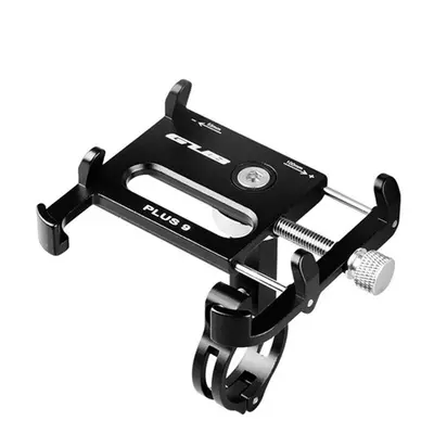 (Black) Aluminum Alloy Bike Phone Holder For iPhone X SE 7/8 Plus 6/6s Plus Samsung Galaxy s6/s7