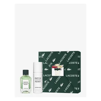 Lacoste Match Point Gift Set; 100ml EDT Spray & 150ml Deodorant Spray