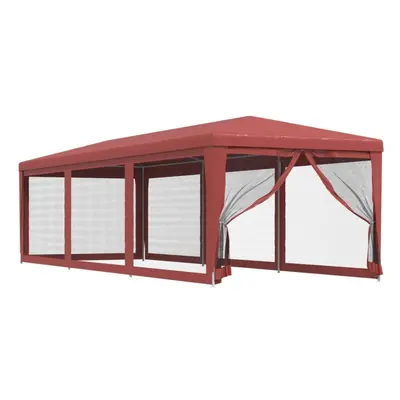 (Red, x x cm (L x W x H)) vidaXL Party Tent with Mesh Sidewalls Canopy Gazebo Multi Colours Mult