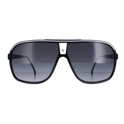 Carrera Sunglasses Grand Prix 80S/9O Black and White Grey Gradient