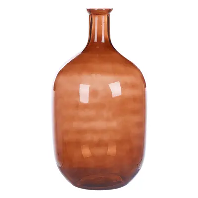 Decorative Vase DALCHINI Glass cm Golden Brown