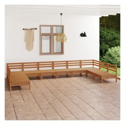 vidaXL Garden Lounge Set Patio Lounge Set Piece Honey Brown Solid Wood Pine